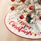 Set of 2 48"D LED Embroidered Linen Christmas Tree Skirt - Merry Christmas